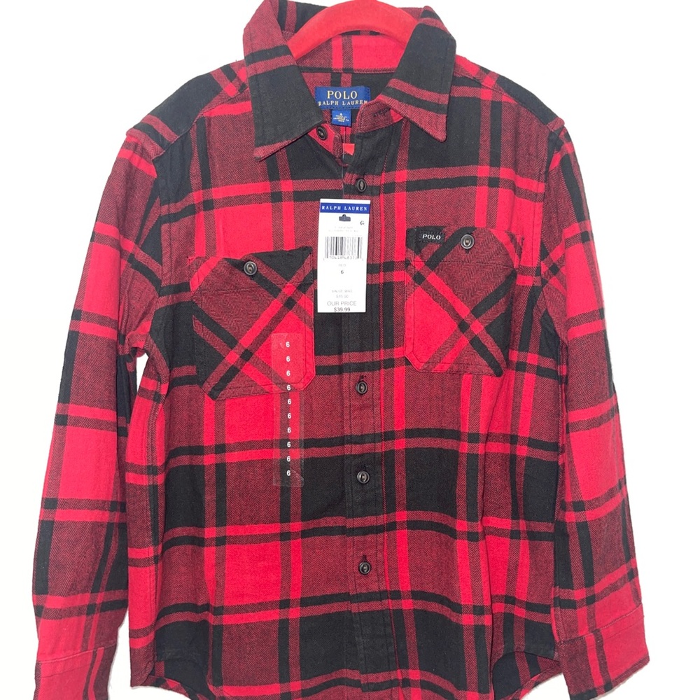 Boys size 6 Polo Ralph Lauren long sleeve shirt